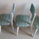 Lot de 4 chaises vintage monobloc 1950