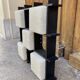 Scandinavian Wall/Ceiling Lamp Blackened Wood And Perpex 1960