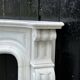 Louis XV Style Fireplace In White Carrara Marble, Circa 1980
