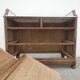 Ancienne commode en bois et marbre