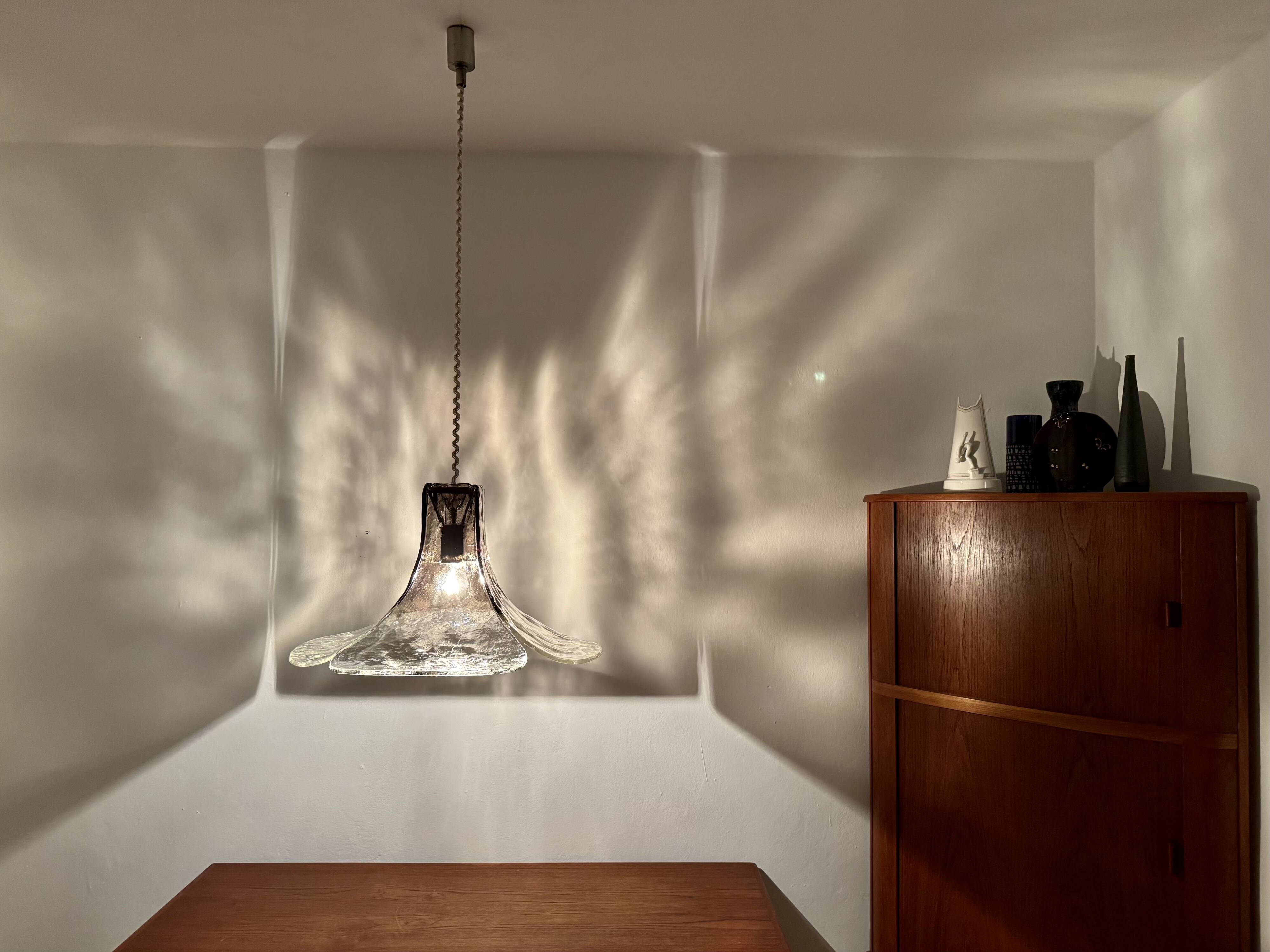 Murano Glass Pendant Lamp by Carlo Nason for Mazzega