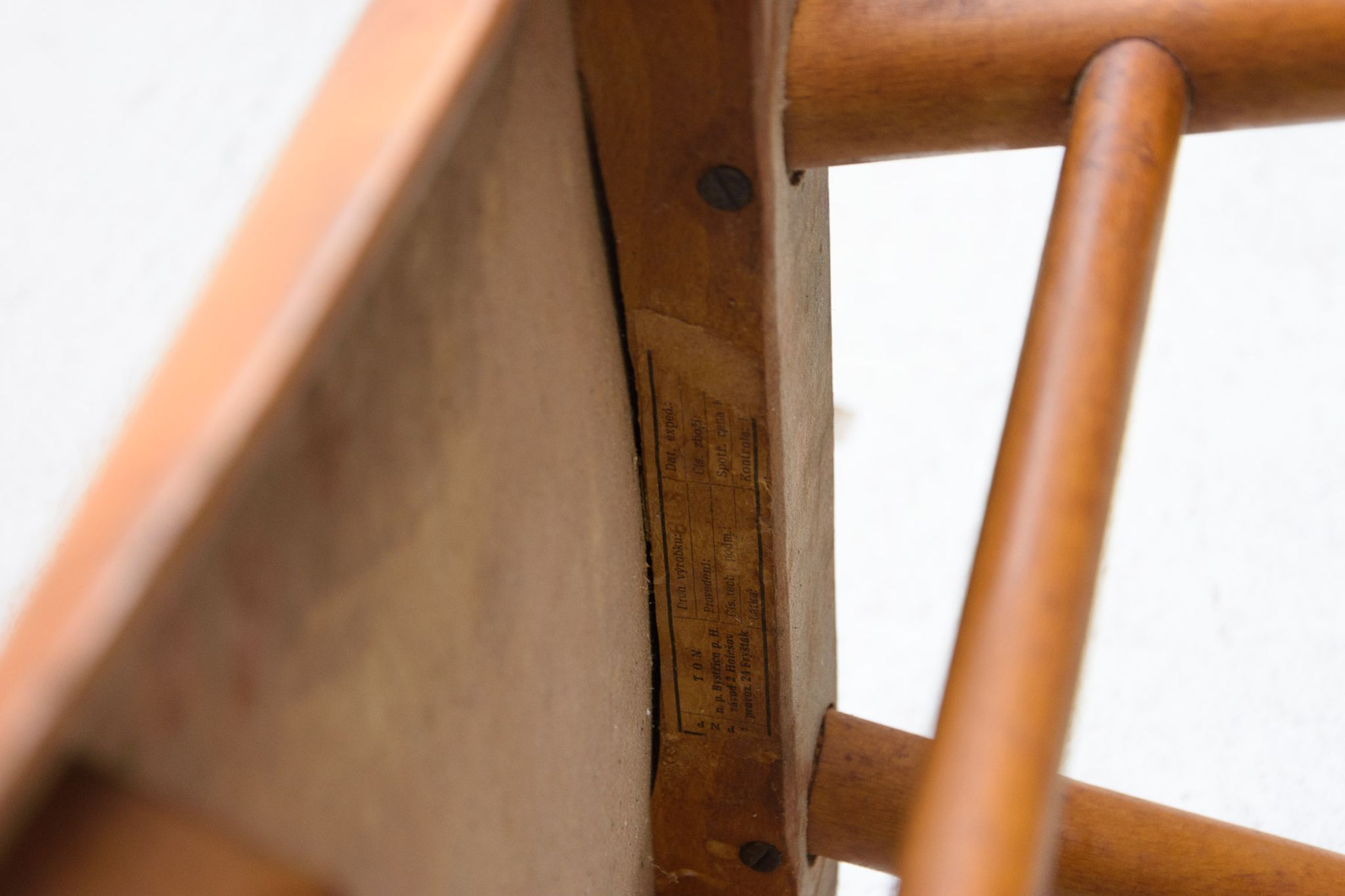 Mid century dining chairs Ton, set of four, 1960