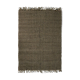 Tapis en jute et coton noir 190 x 290 cm