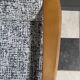 Grey fabric and wood 3 seat sofa 1960s