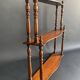 Napoleon III wall shelf in turned wood, 19th century