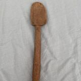 Butter mold and wooden spoon