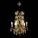 Wrought Iron Murano Glass Chandelier 1950’s 