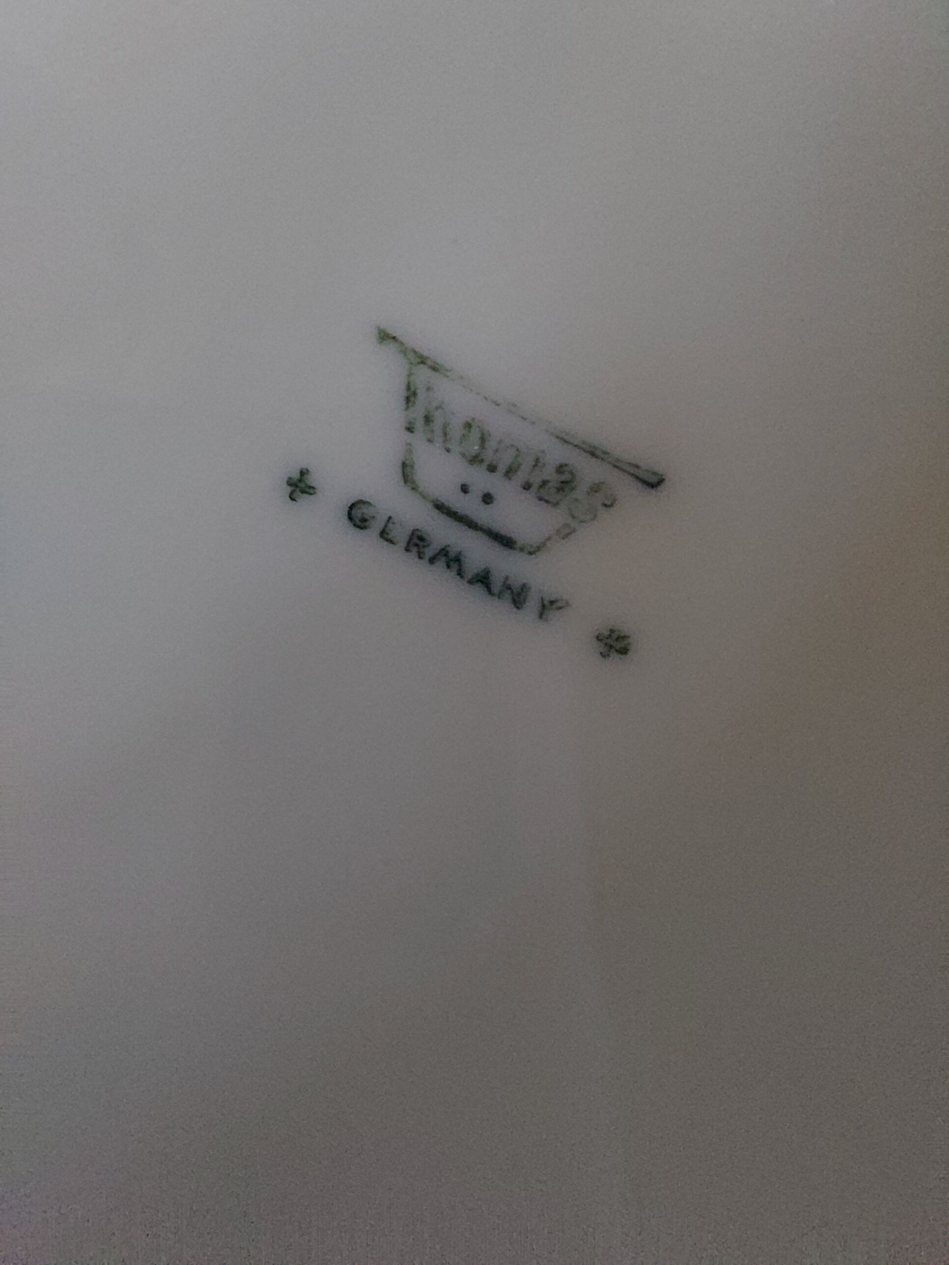 Richard Scharrer's white porcelain vase op art for Thomas , Germany 1970