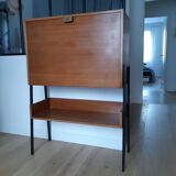 Writing desk wood and metal Jean Domps