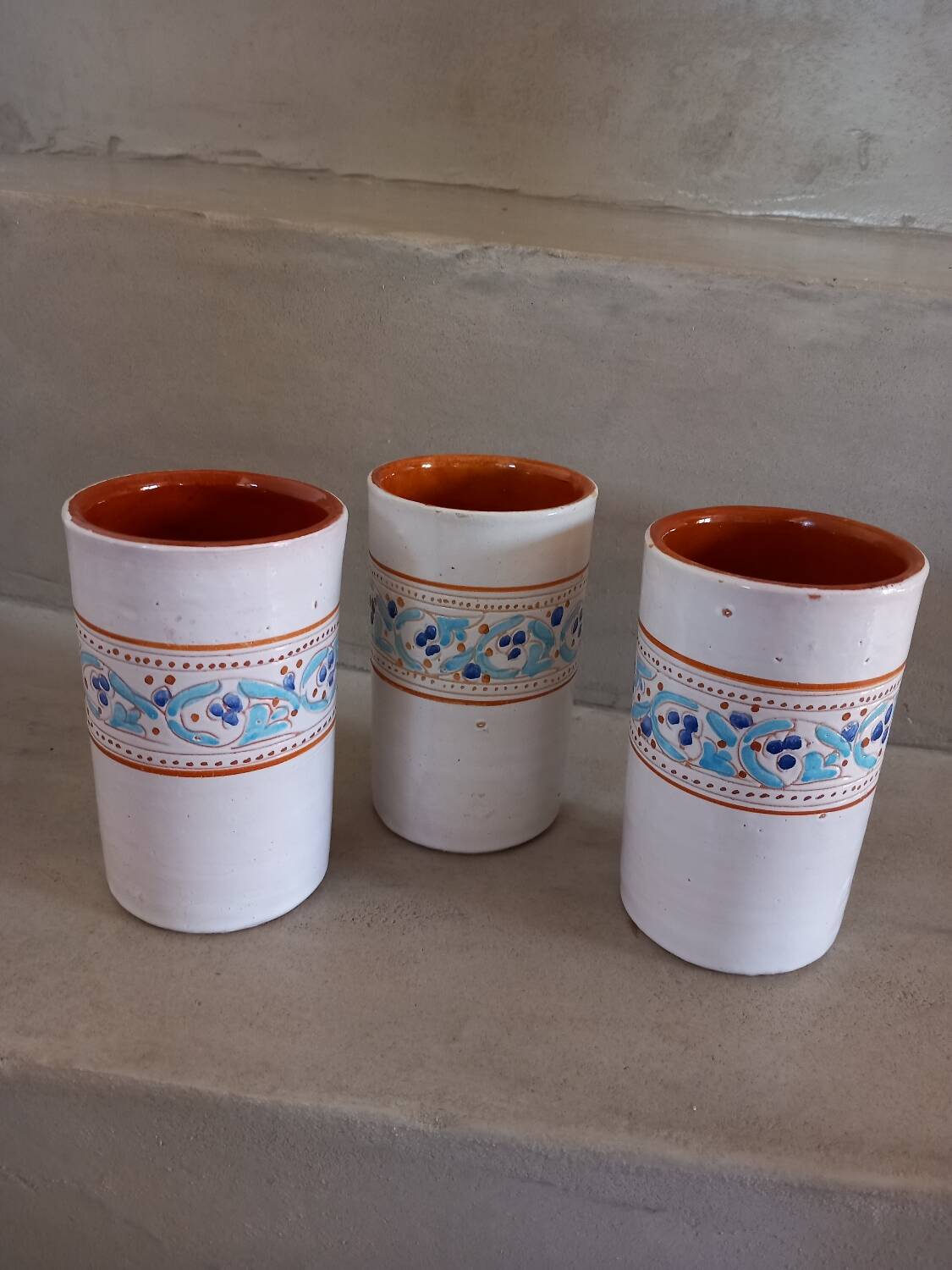 Set of 6 mugs from "Oulja Sale" Morocco
