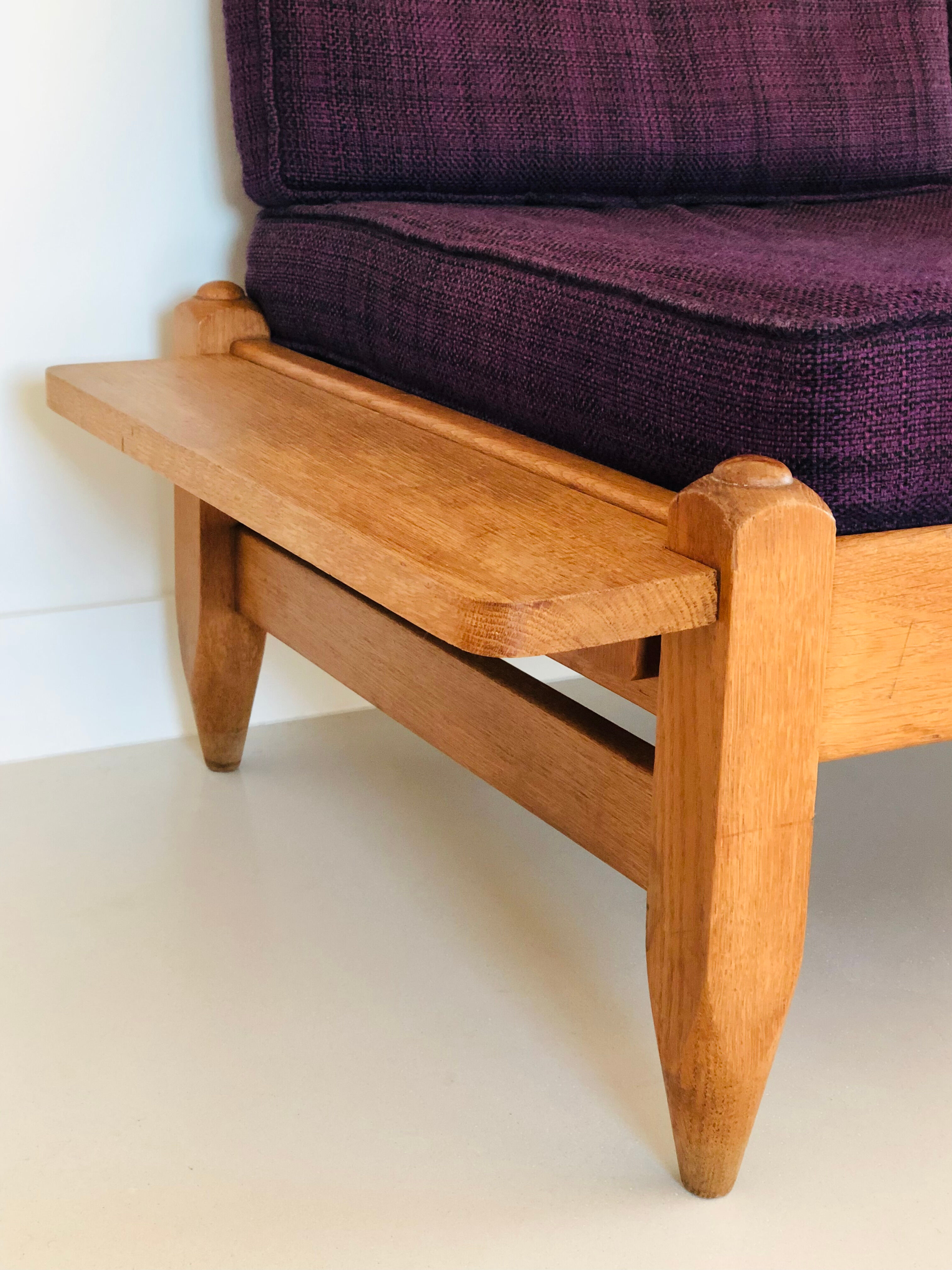 Oak bench by Guillerme and Chambron for “Votre maison”, France 1960s