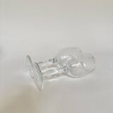 Set of 4 water glasses and 4 wine glasses, swirling glass