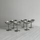 6 stainless steel footed bowls, Letang Remy style