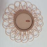 Sun mirror rattan wicker diam 56 cm