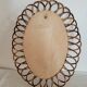 Oval rattan mirror 51 x 40 cm