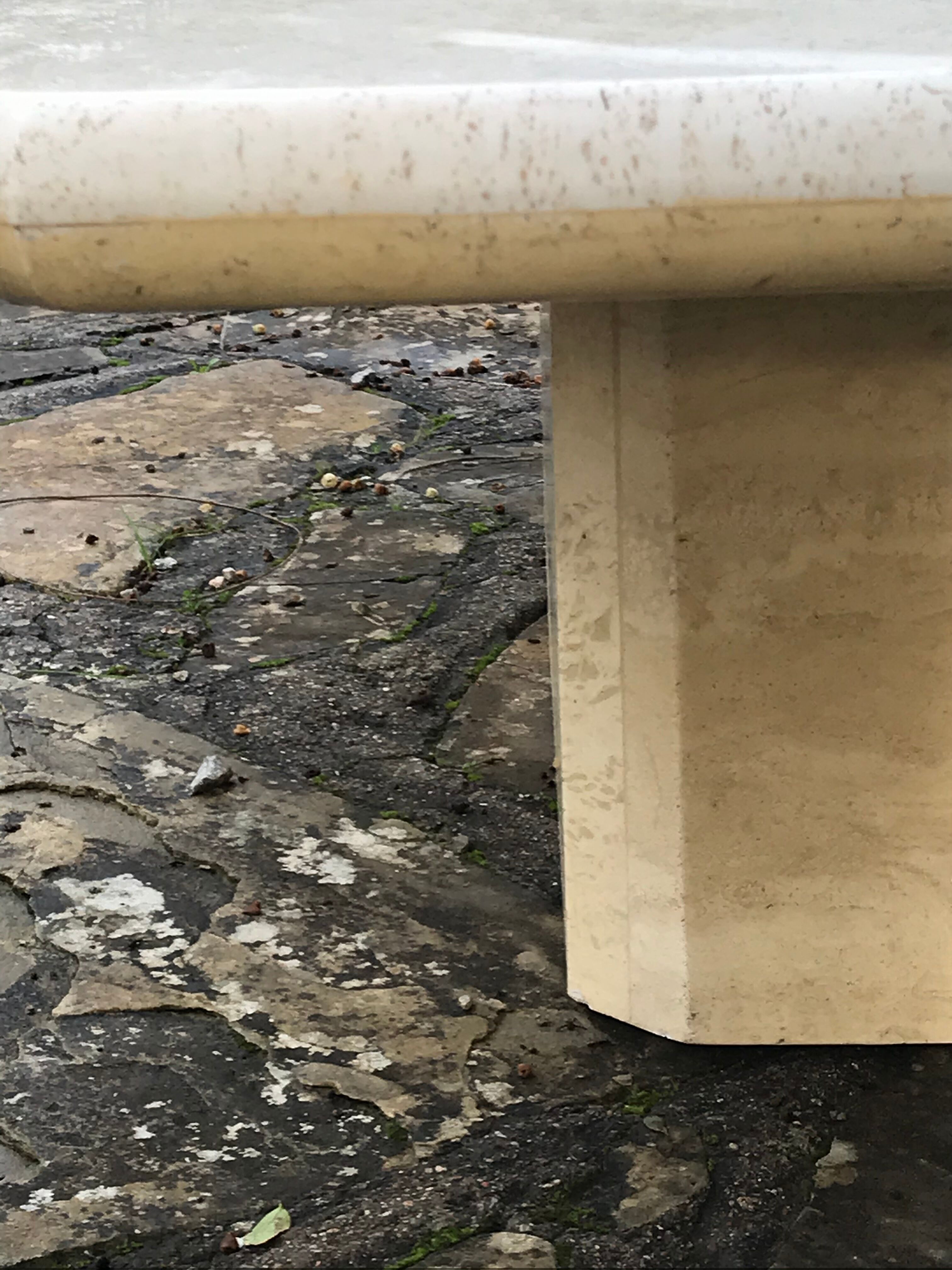Vintage travertine coffee table