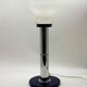 Large blue and chrome table lamp, Italy 1970s