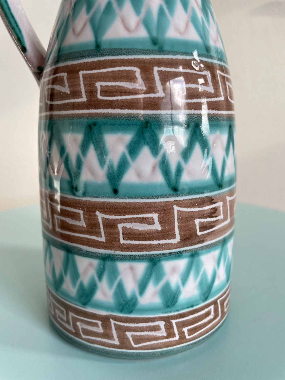 Ceramic bottle with spout by Robert Picault – Vallauris, m