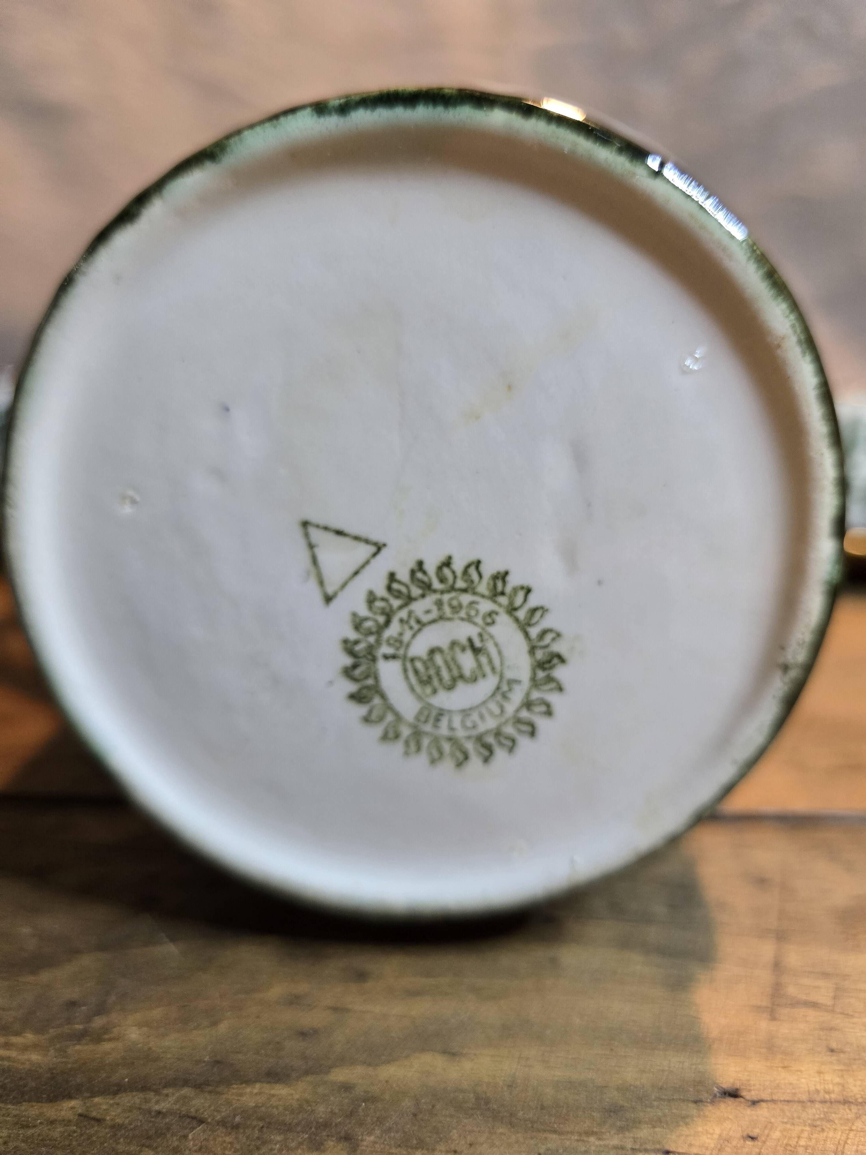 Boch la louvière – delta noix coffee service 1966 – vintage 25 pieces