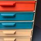 12-drawer vintage office locker