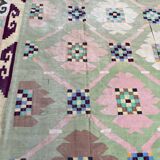 Large flat carpet Durhi India 317x482 cm