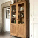 Oak display cabinet