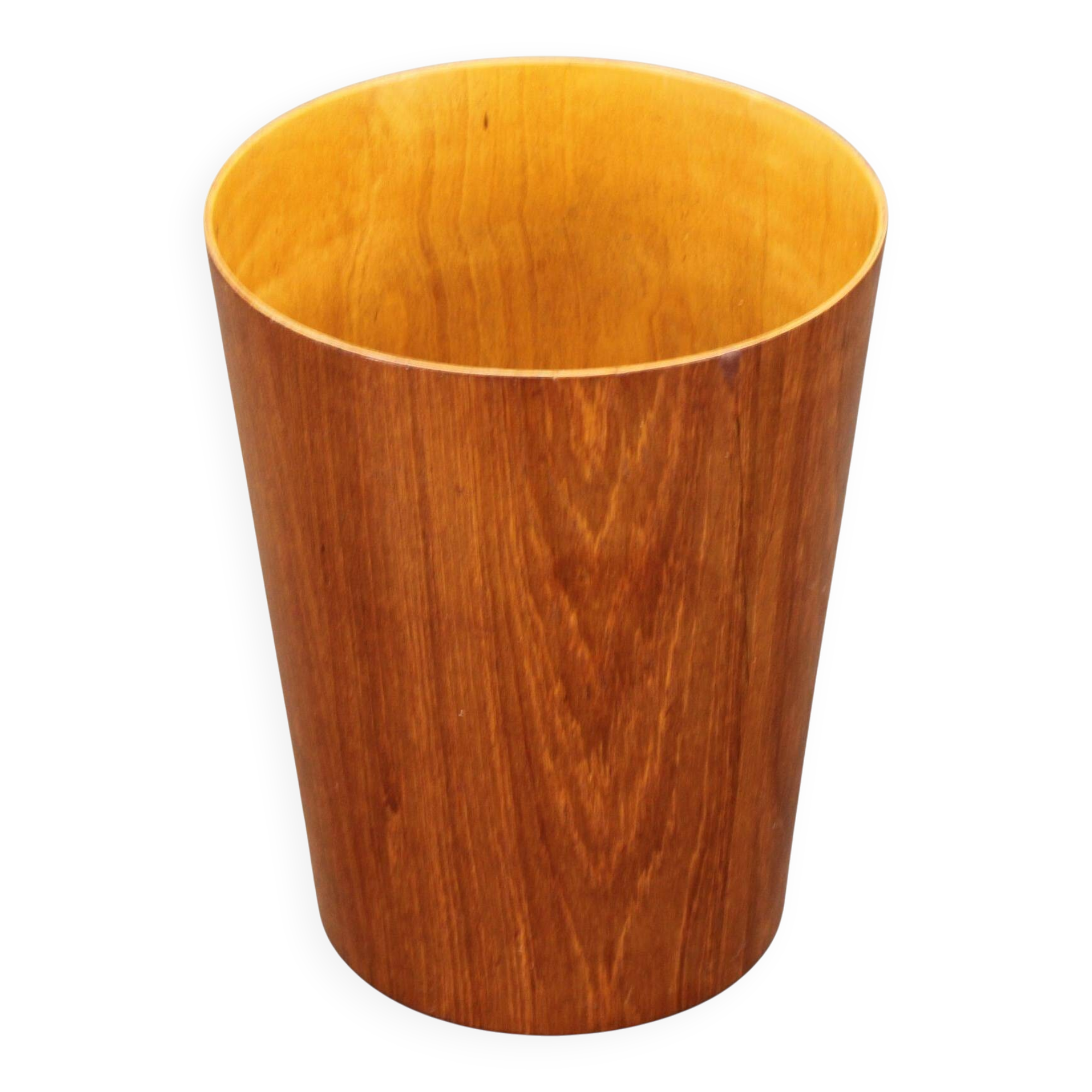 Panier en papier en teck suédois des années 1960, conçu par Martin Åberg pour Servex.