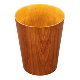 Panier en papier en teck suédois des années 1960, conçu par Martin Åberg pour Servex.