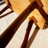 Table basse vintage bois d'olivier