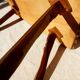 Vintage coffee table olive wood