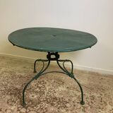 Table de jardin en fer forgé