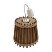 Suspension toile bois vintage