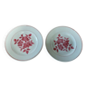 Dessert plates pair PB Limoges decor Maulde 20th century