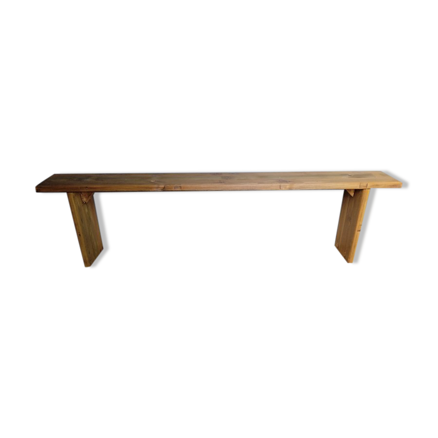 Solid wood bench patinated 180cm