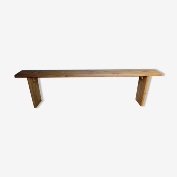 Banc bois massif patiné 180cm