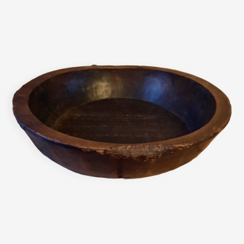 Large old wooden dish