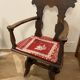 Pair of carved solid wood Dolomites armchairs