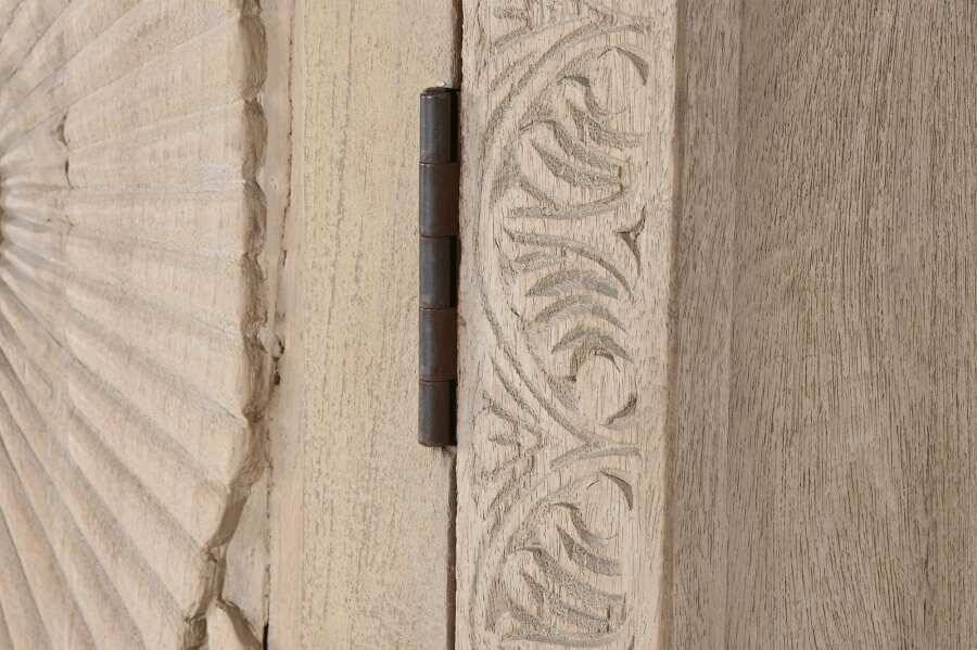 Armoire mangue 125x43x214 sculpture naturel