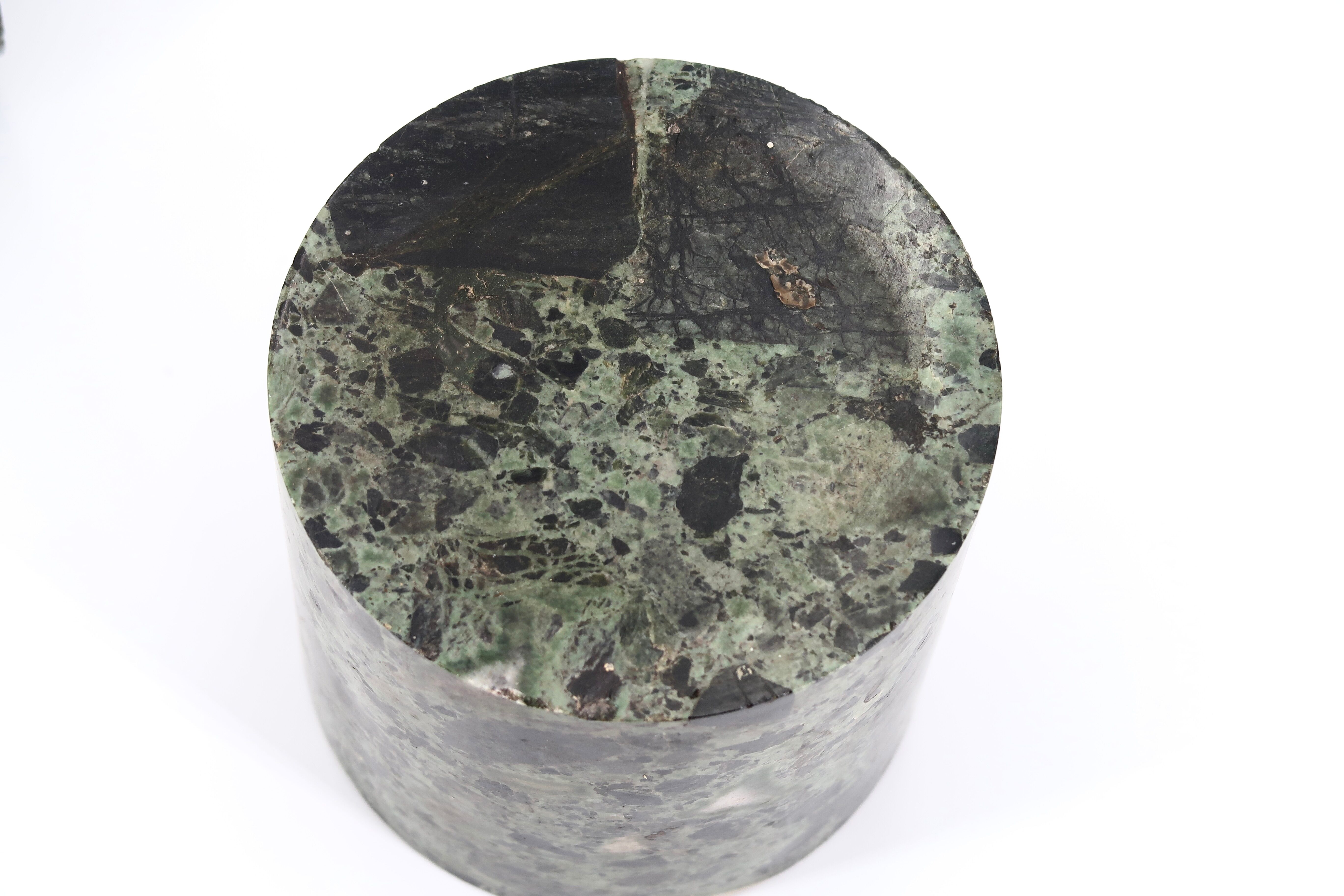 Green marble cylindrical bookhouse, 70s