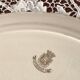 Oval serving dish in Terre de Fer Gien earthenware with Osborne Sepia decor