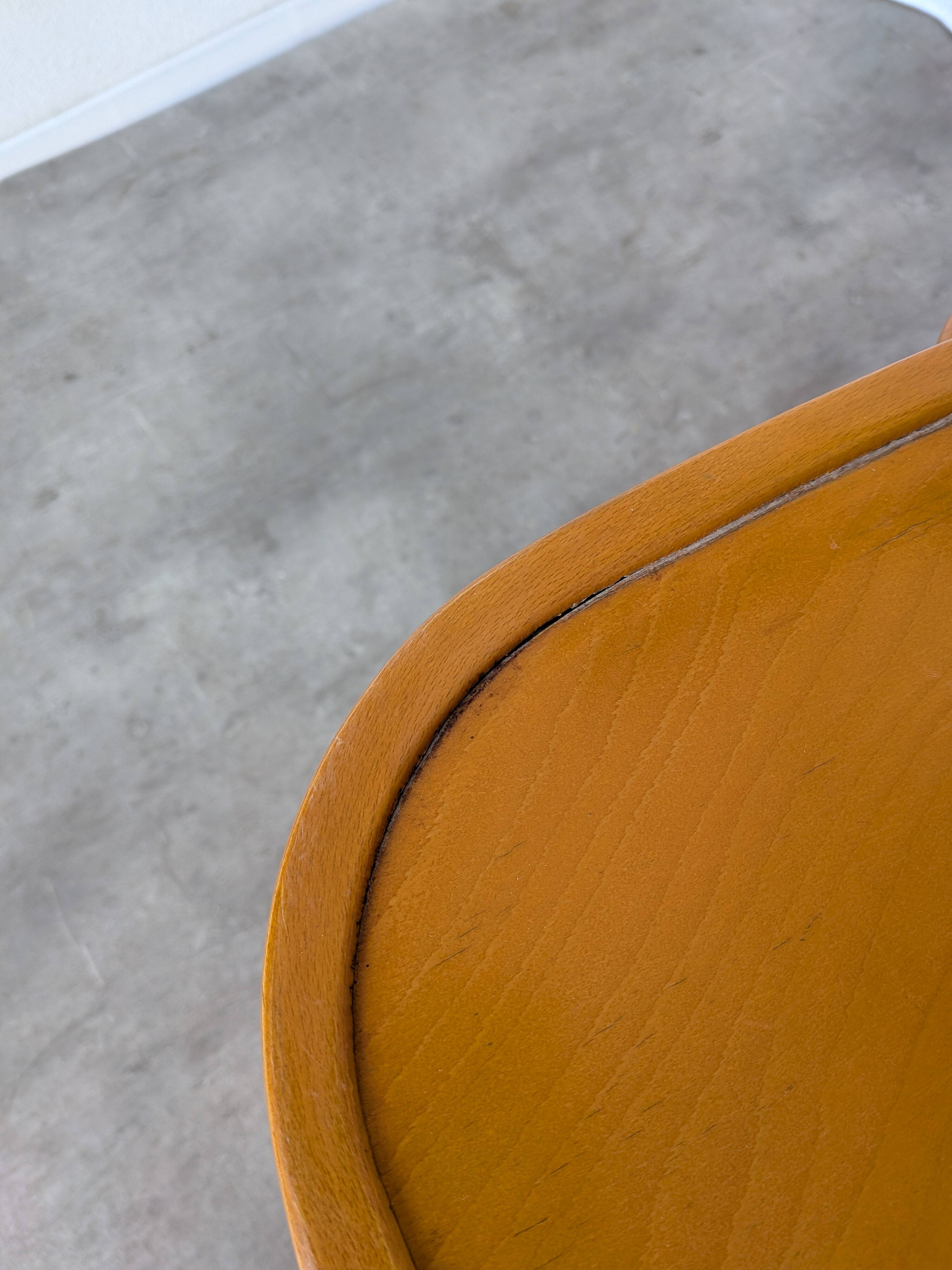 Vintage Bentwood Bar Chair with Armrests, Mid-Century Pub Stool Thonet styl