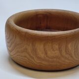 Vintage Scandinavian Turned Wood Empty Pocket Bowl