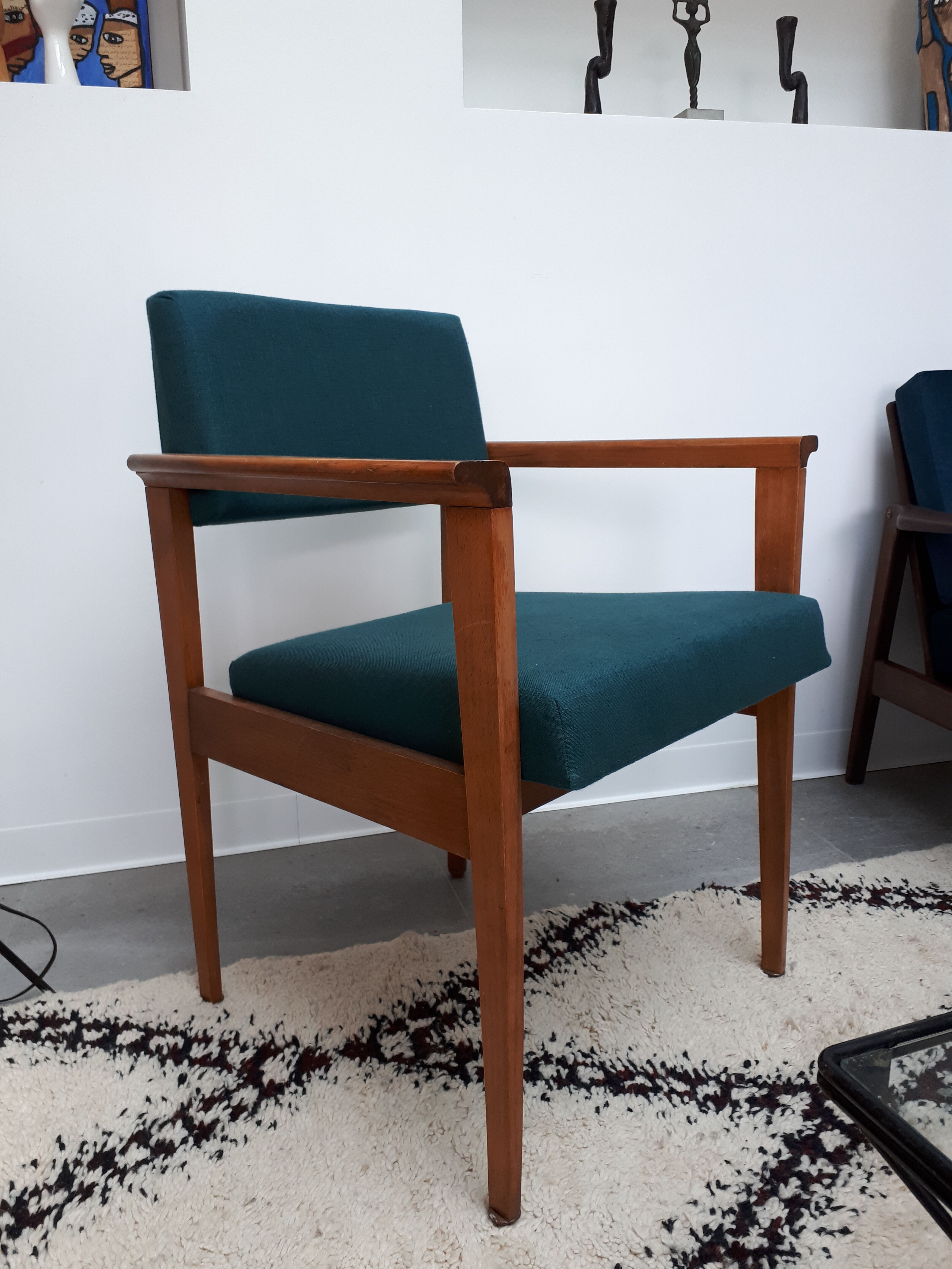 Revamped high armchair 60s