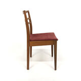 Set of 4 Scandinavian walnut chairs, Sweden, 1960.