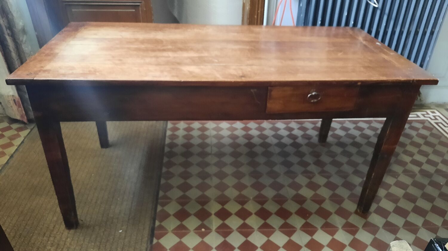 Farmhouse table and benches