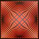Poster victor vasarely - dell 4, 1983