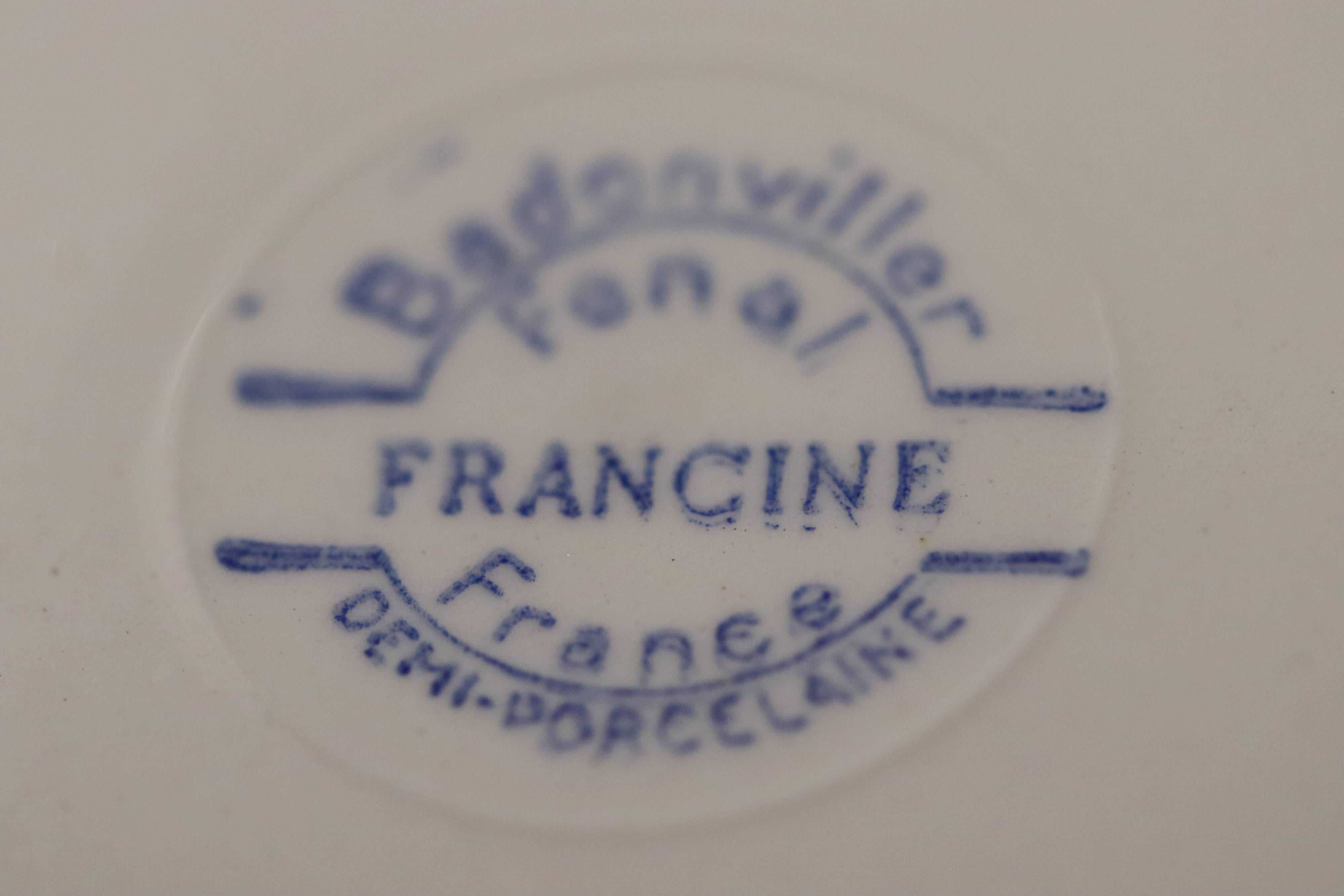 6 Badonviller dessert plates