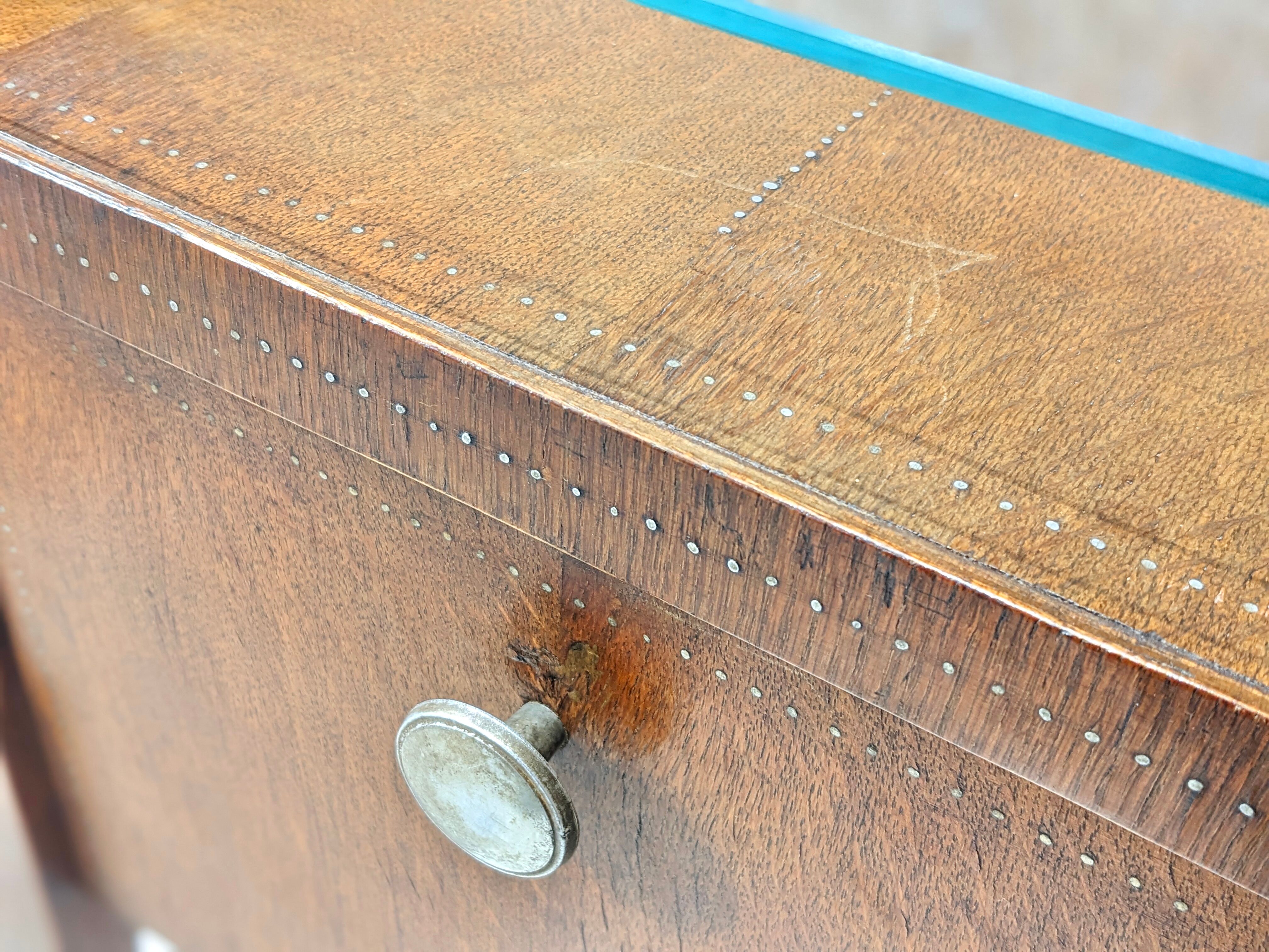 Walnut bedside table