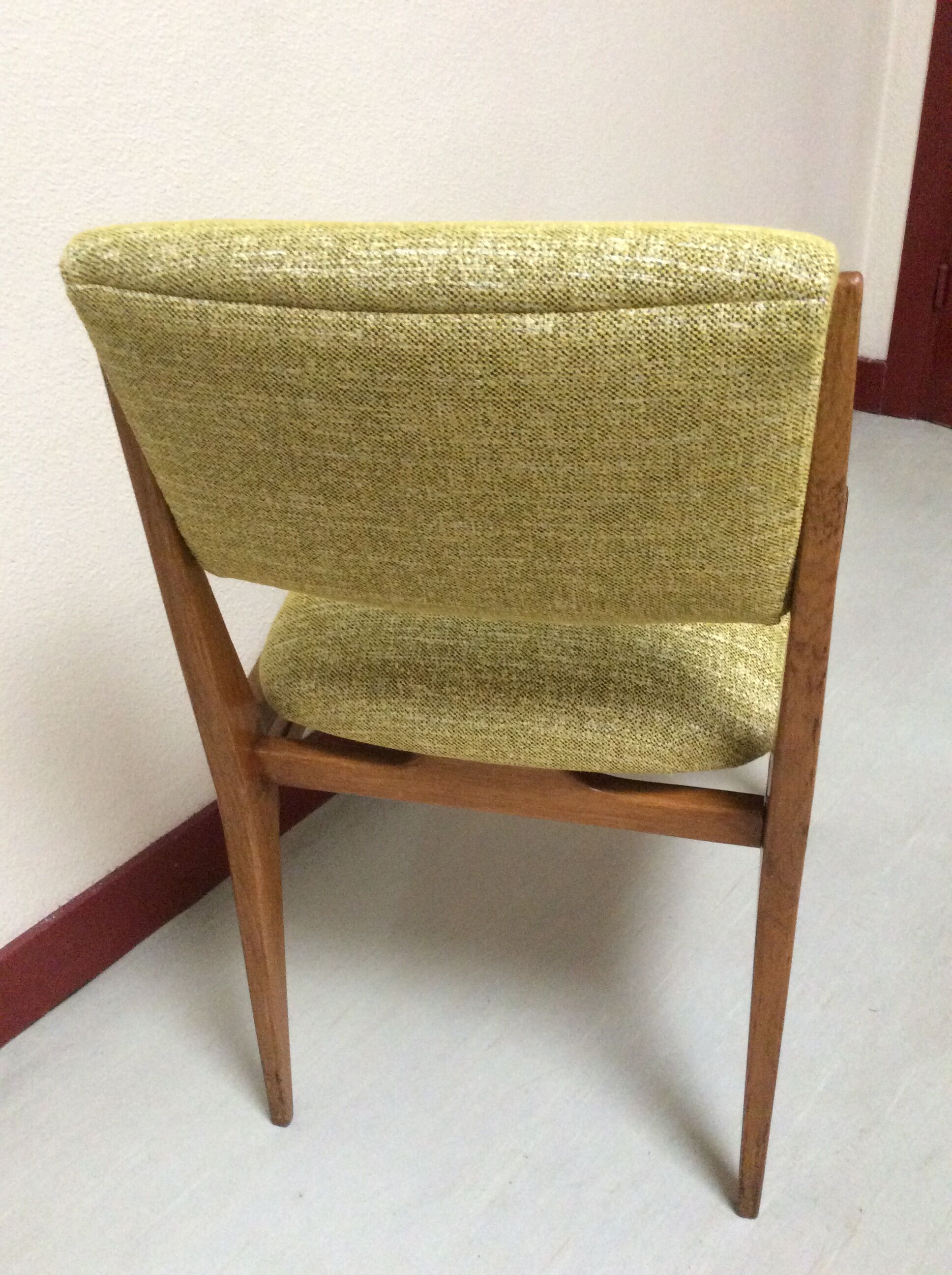 Scandinavian mustard chair 70s