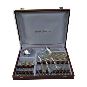 Ménagère métal argenté 37 pièces style Louis XV Marly